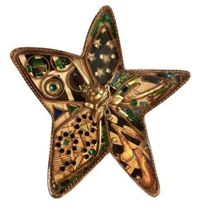 Vintage Maximal Art Assemblage Brooch 1989
